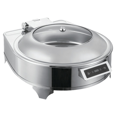 ky开元圆形豪华感应自助餐炉 一体电热304不锈钢早餐布菲炉